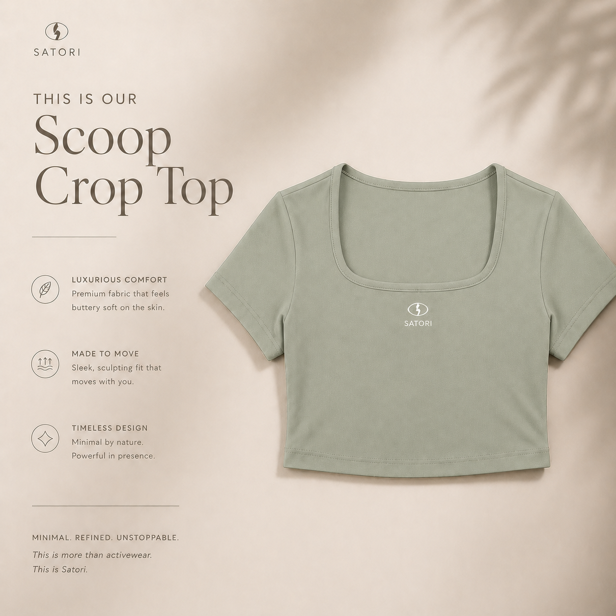 SATORI Scoop Crop Top